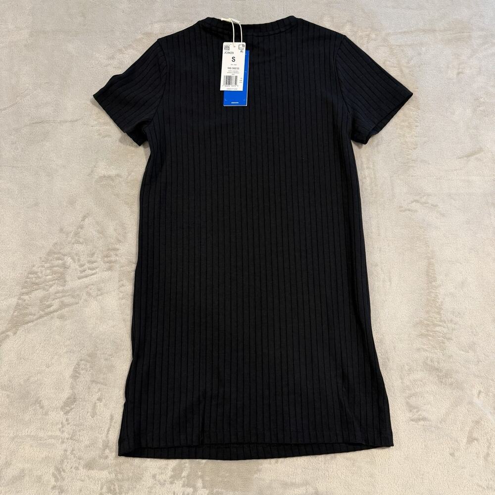 Adidas Girls Dress S(9-10) Black Crewneck Short Sleeve Pullover New With Tags - Picture 2 of 4